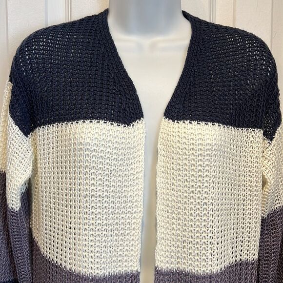 Inc International Concepts Colour Block Loose Knit Cardigan Size Medium NWT - Picture 2 of 11